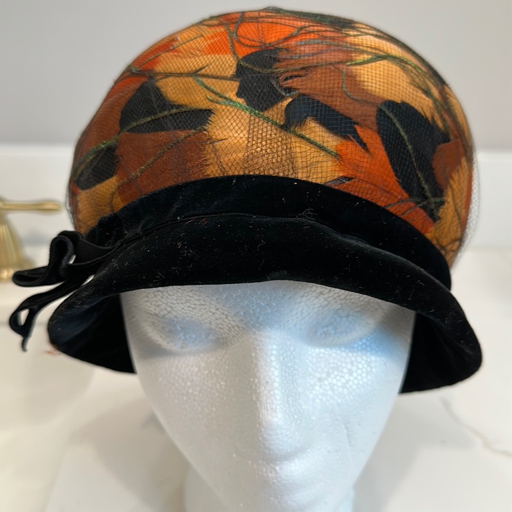 Vintage hat with feathers